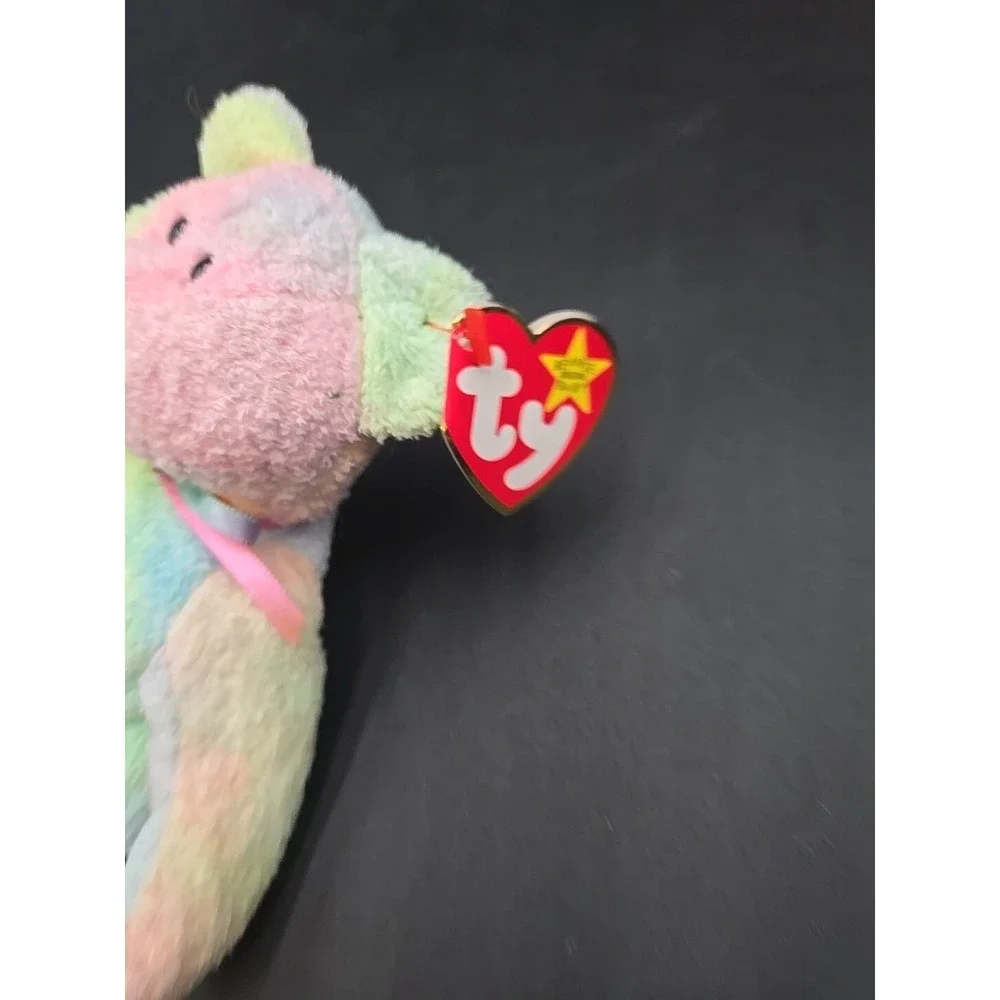 Ty Beanie Babies Bear Lot Blackie Groovy Magenta Heart 3pc Plush Set‎ Vintage